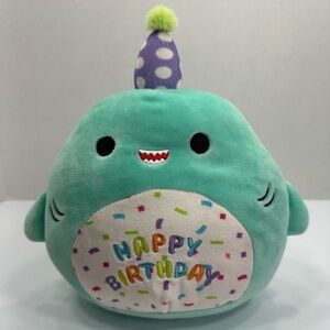 Happy Birthday Shark Plush size 10”